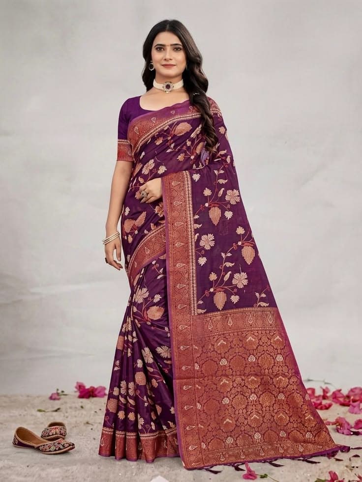 Vasant Royal Purple Saree