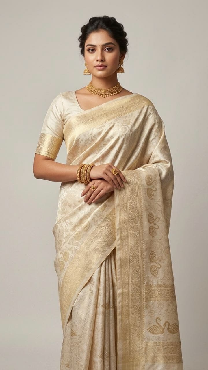 Parampara gold saree