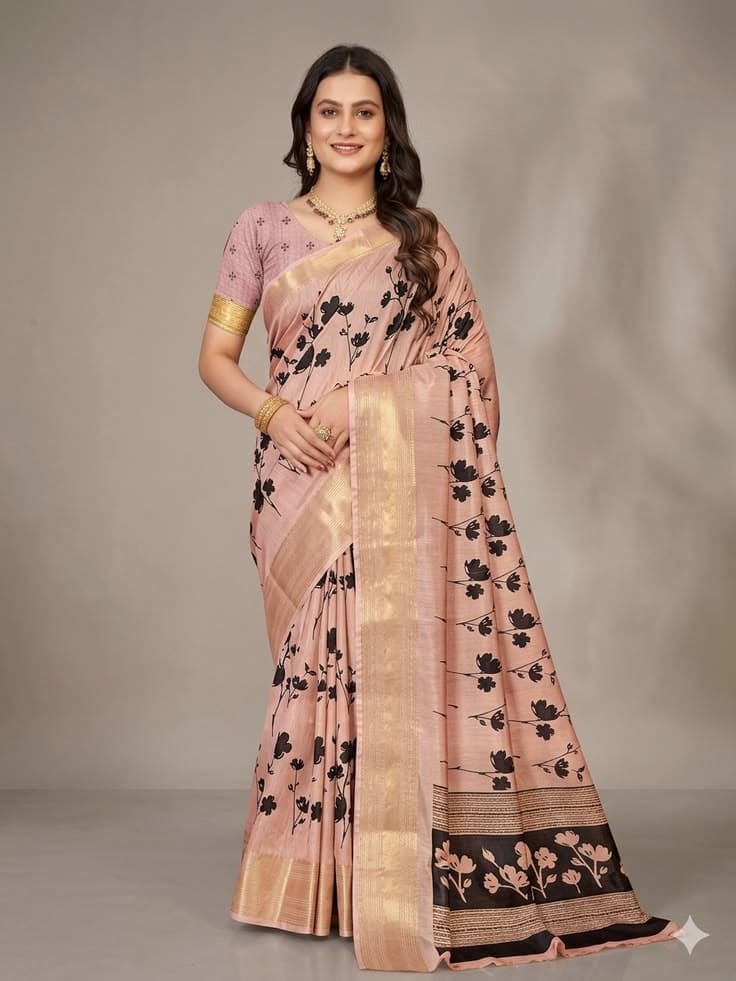 Silk Asmita peach