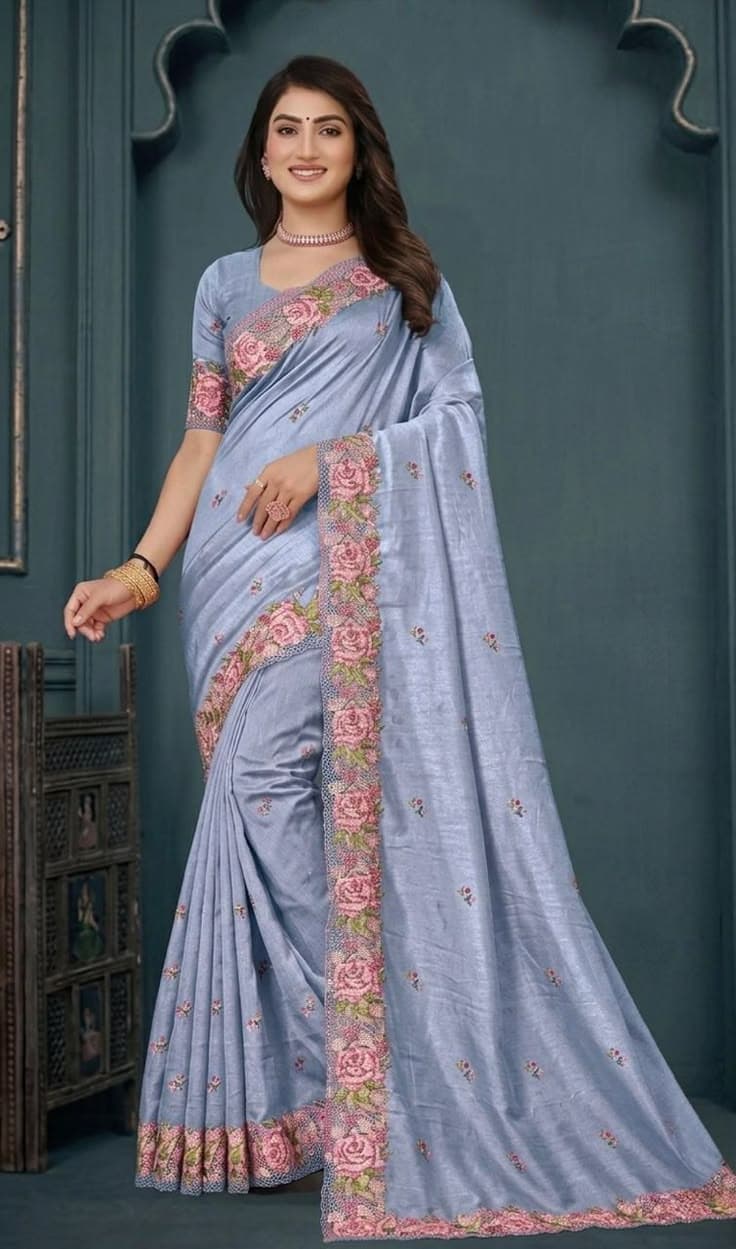 Hunar Gray Saree