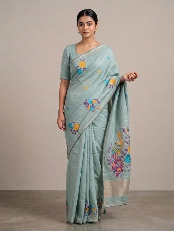 Komal Tan Pista Sage Blue 0305