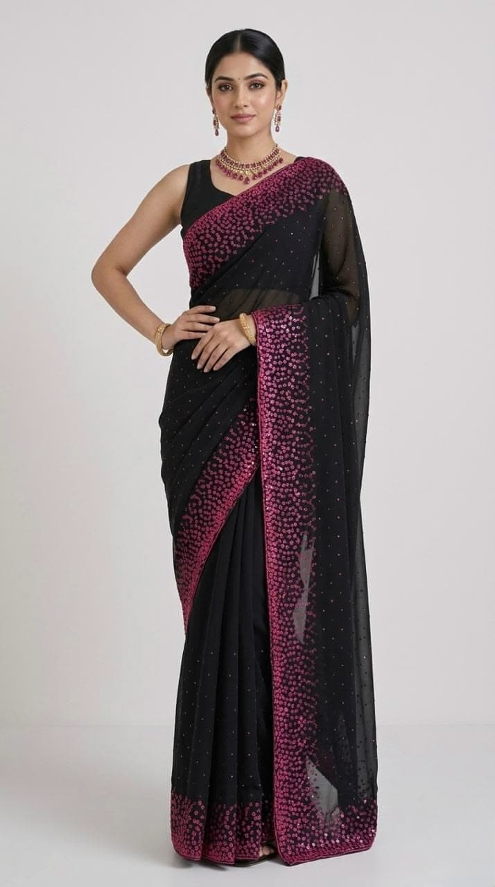Billo Raani Pink Saree