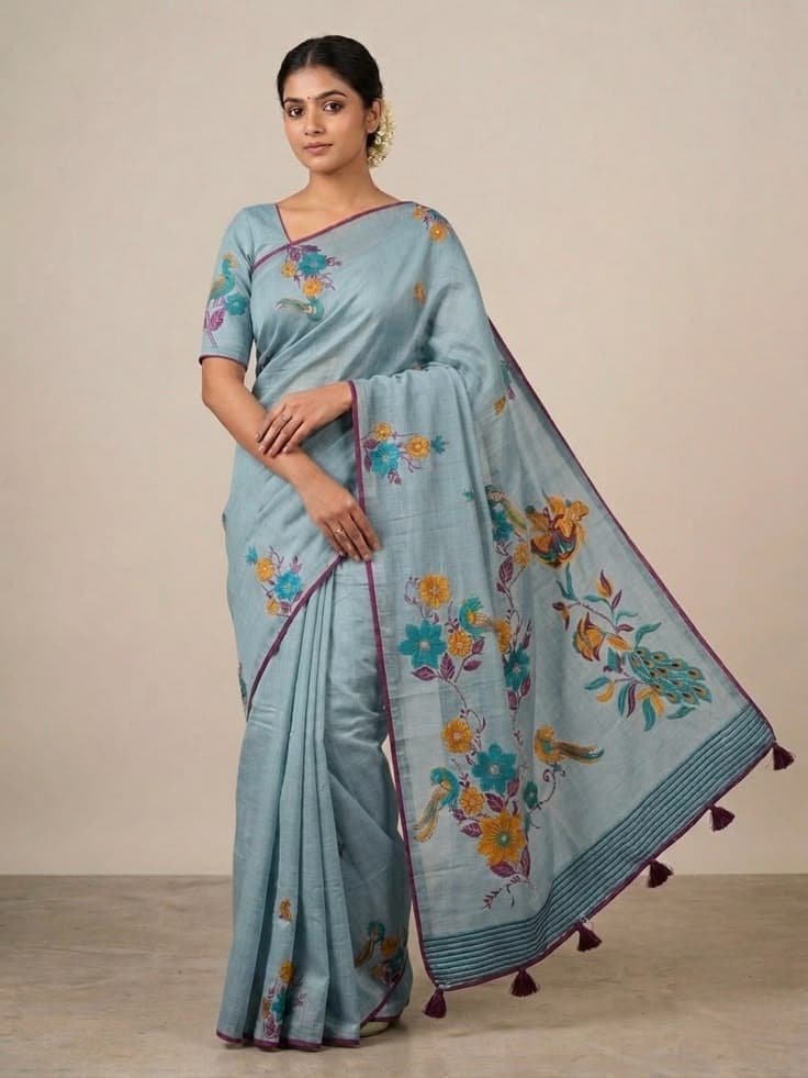 Komal Tan Sage Blue 0705