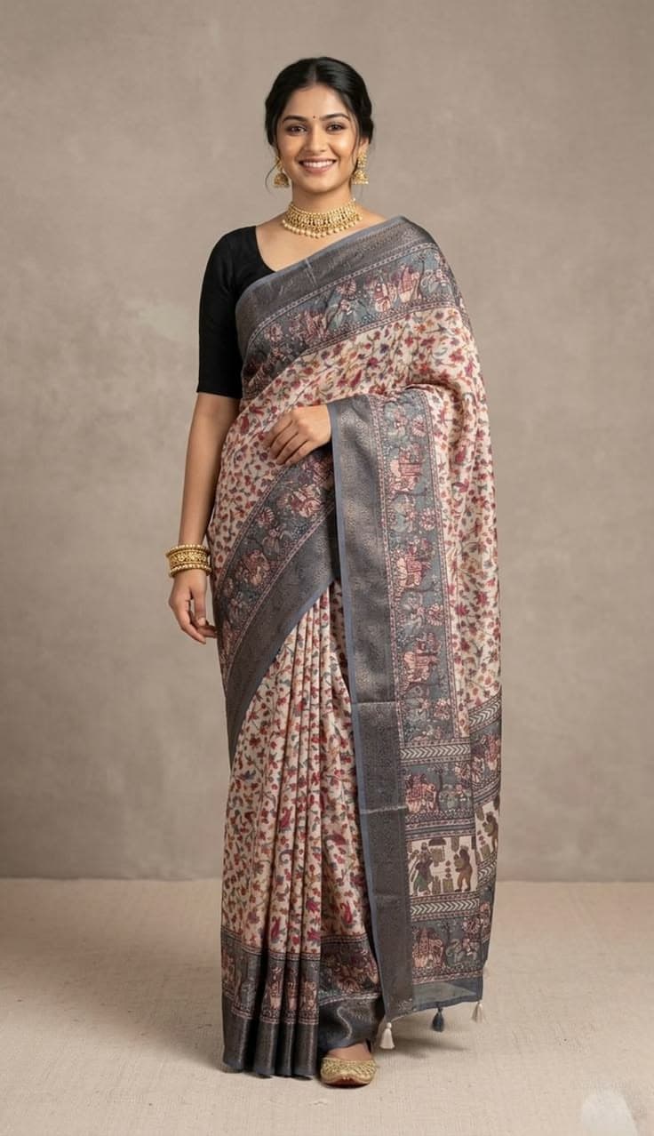 Rooh Gray Saree
