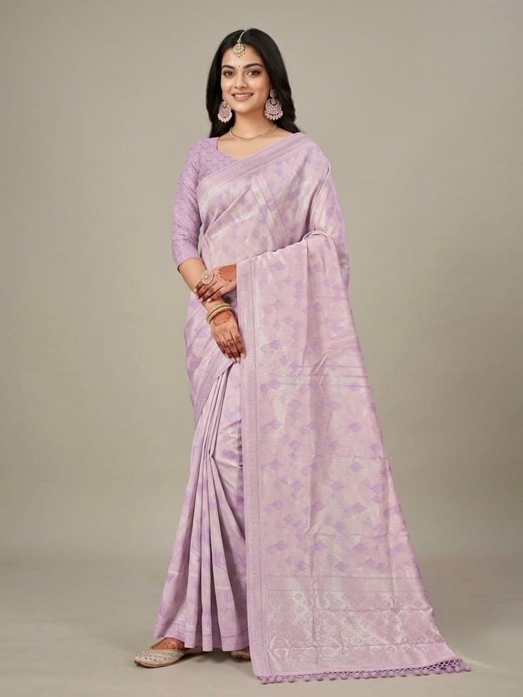 Madhurima weaves purple