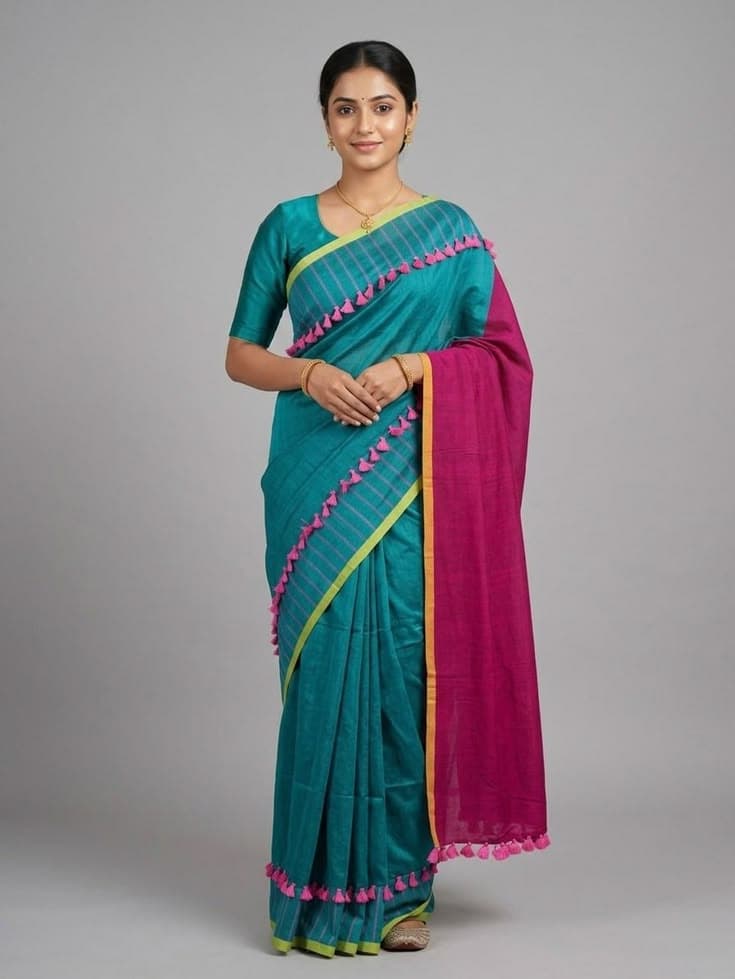 Sutrika Blue Saree