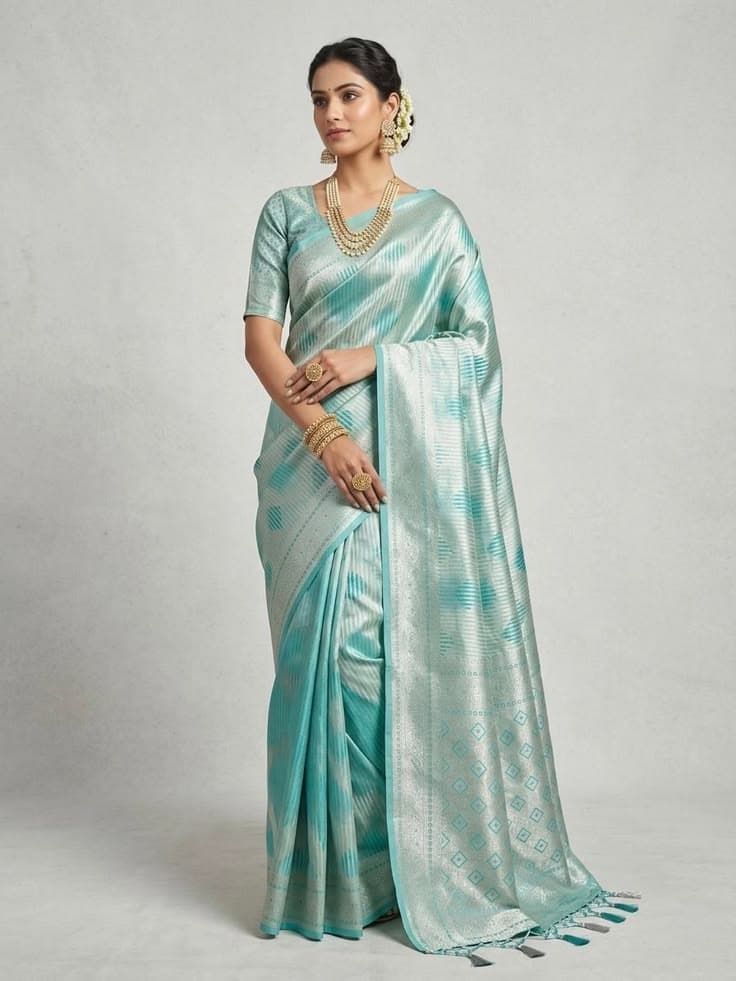 Madhurima weaves Skyblue