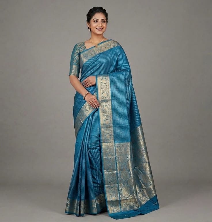 Suhagini Vastra Firozi Saree