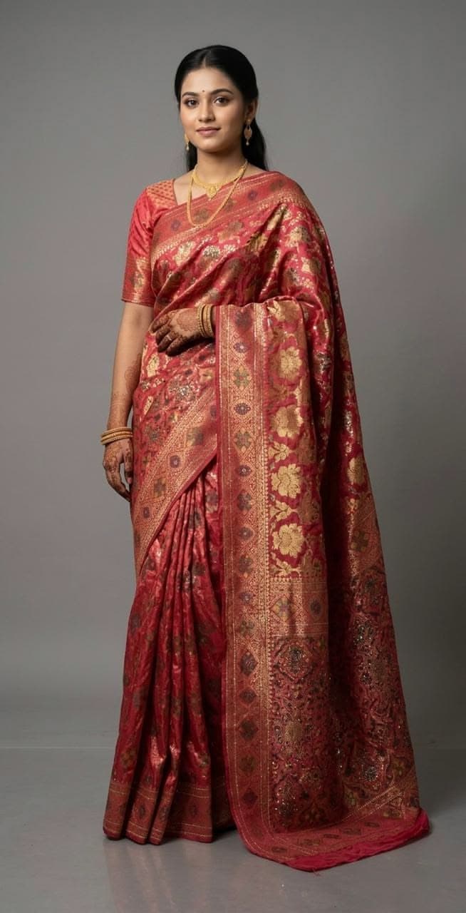 Shobha Sutra Pink Saree