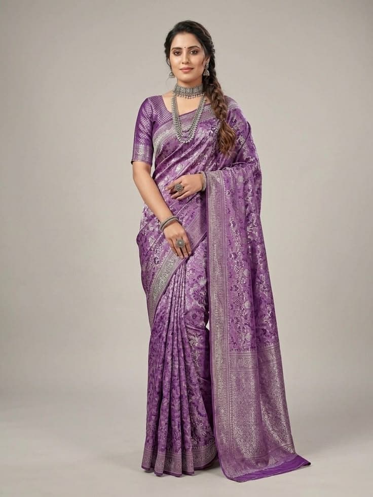 Rajvastra Dusty  purple