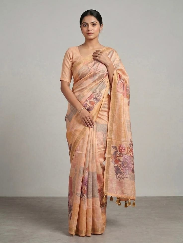 Marble Muse Cream Saree