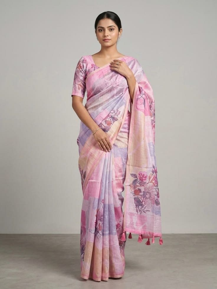 Marble Muse Pink Saree